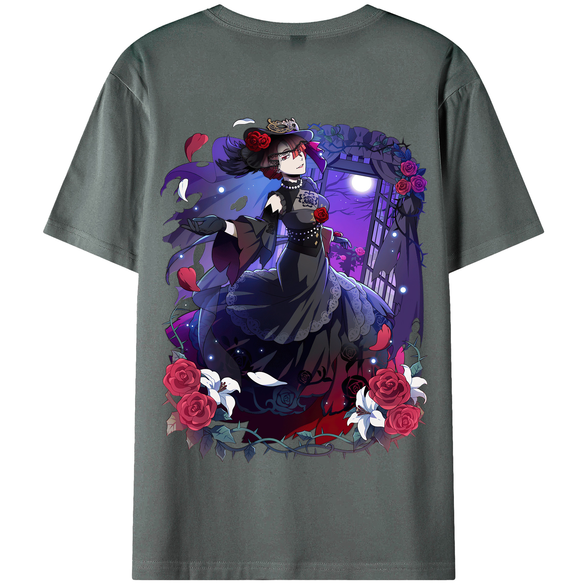 （画像用） 文豪ストレイドッグス Bungo Stray Dogs 綿100％半袖Tシャツ（背面プリント）